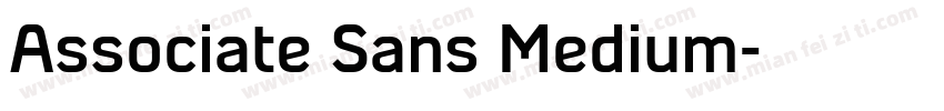 Associate Sans Medium字体转换